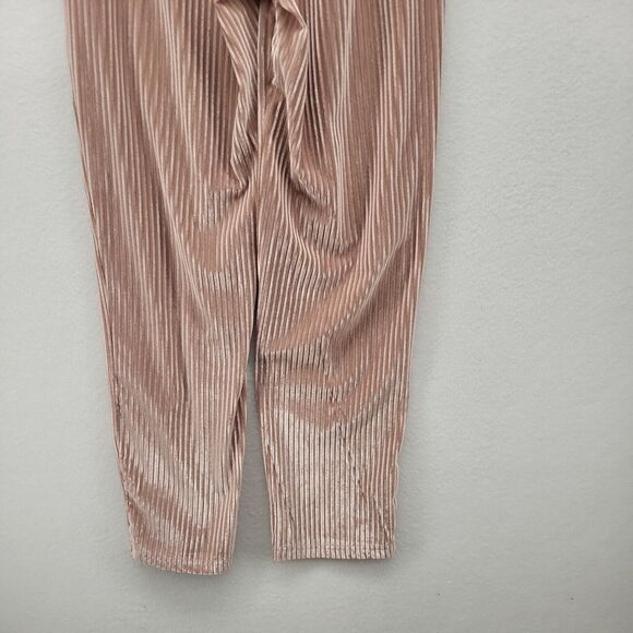 Shein Womens Pants Pink Small Boho Velour Straight Pockets Ladies - Picture 14 of 16
